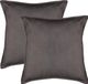 Atmosphera Bank/sierkussens huiskamer Sophia - 2x stuks - 52 x 52 cm - Gris foncé - polyester - avec fermeture éclair