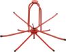 Dérouleur pour tuyaux de chauffage par le sol - Rouleau de tuyaux - Capacité de charge 150 kg - Largeur de base 80 cm - Support supérieur 53 cm - Deux positions - Roulements simples - Pour montage au sol - Rouge