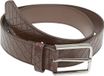 Urban Classics Woven Embossed Synthetic Leather Belt L/XL Bruin/Zilverkleurig