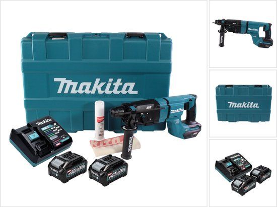 Makita HR007GM201 Accu Combihamer - 40V - 2 Accu's - Boren in beton