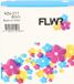 FLWR - Printetiket / TZe-211 / Zwart op Wit - Geschikt voor Brother