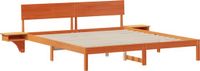 vidaXL Bedframe Massief Grenenhout Wasbruin 200 x 200 cm