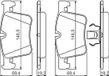 Bosch Remblokken set BP1408 (0986494487)