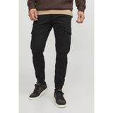 JACK & JONES PANTS STUDIO slim cargobroek zwart