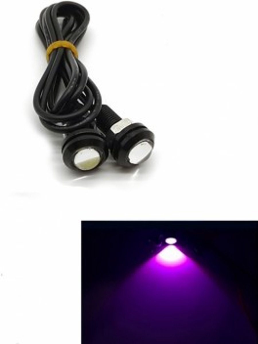 ABC-LED 18MM LED - Eagle Eye - Violet- Waterproof