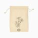 Pochette cadeau, aneth et camomille, coton bio, 24 x 31 cm