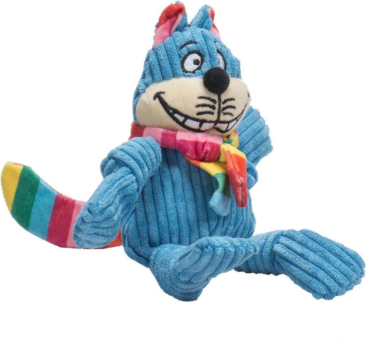 HuggleHound Rainbow Cheshire Cat Knottie™ - Small - Blauw