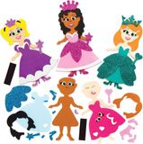 Baker Ross Prinses Mix & Match Magneten (8 stuks)