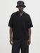 JACK&JONES JORPAROS KNIT EASTER SS CROCHET POLO Heren Polo Zwart M
