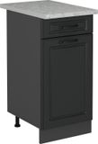 Vicco R-Line Meuble bas de cuisine – 40 cm WB Marbre Anthracite style champêtre
