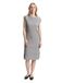 TOM TAILOR 1046470 damesjurk, 38001 - diepzwart en gebroken wit structuur