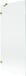 Mexen Lunar paroi de douche 1 porte 80 x 150 cm, transparent, or