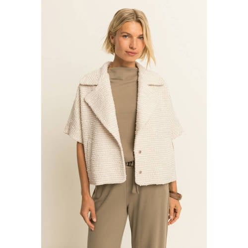 Expresso Expresso tweed jas - beige