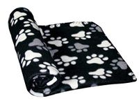 Nobby Fleece plaid Pippa Classic zwart L x B: 50 x 75 cm