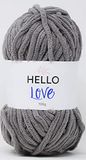 HELLO LOVE Garens, Leisteen Grijs, 100g