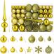 vidaXL Kerstballenset - Lichtgroen - 111 stuks - 6 cm