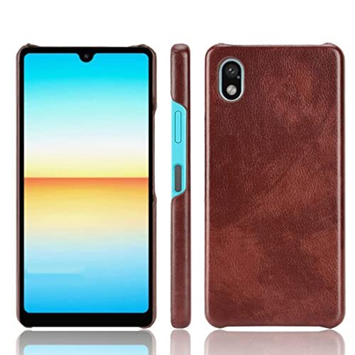 Custodia Custodia® Xperia Ace III Hoesje,Sony Xperia Ace III Case,Sony Xperia Ace III Textured Leather Case,Sony Xperia Ace III Business Leather Cover Compatibel voor Sony Xperia Ace III(5)