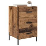 vidaXL Nachtkastje Oudhout 40 x 40 x 66 cm Bewerkt hout