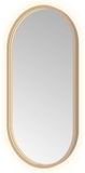 Hotbath &More Mirrors Oval LED Badkamerspiegel - Ovaal - 80 x 40 cm - Geborsteld Koper Pvd