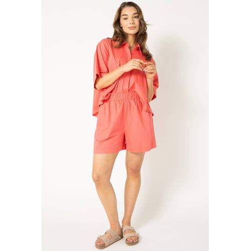 Est'seven blouse koraalrood