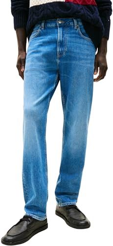 Tommy Hilfiger Heren Regular Mercer ST WHILY Blauw MW0MW41886 Jeans - 33W/34L