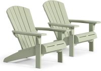 Keter Troy Adirondack Tuinstoel - 2 stuks - 81x93x96,5cm - Groen