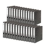 Origineel Falken Origineel 25 stuks Recycling Ordner Wolkenmarmer DIN A4 grijs 5 cm
