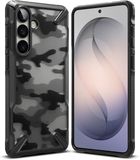 Ringke Fusion X Hoesje Geschikt voor Samsung Galaxy S26 Plus Back Cover Militaire Standaard Camo Zwart