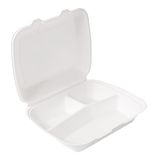 50 Bionic 50 stuks schelpen, 3 Compart, 950 ml, 23 x 18 x 7,3 cm, wit