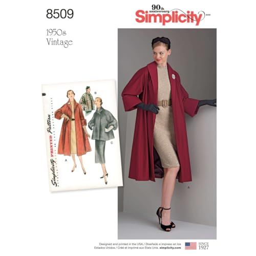 Simplicity 8509 Misses' Vintage Coat Pattern - Sizes 14-22