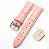 By Qubix - Crocodile leren bandje - Roze - 18mm - Geschikt voor Garmin Venu 4 - 41mm