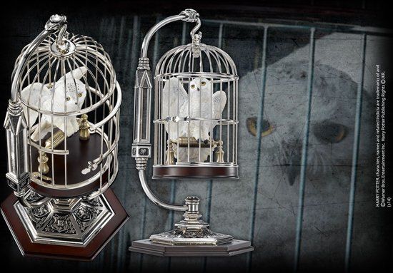 Noble Collection Harry Potter - Miniature Hedwig and Cage Statue