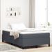 vidaXL Boxspringbed Donkergrijs 120 x 200 cm Corduroy stof