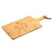 KESPER Snij- en serveerplank met hart, bamboe, 55 x 25 x 1,5 cm, Gekookt met liefde, bruin