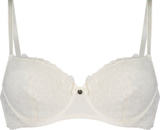 Hunkemöller Marine Voorgevormde Beugel BH - Wit - Dames - Maat 90E