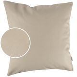 Kissenbezug Kumo Kissenbezug Kunstleder Dekokissen Sofakissen Leder-Kissenbezüge Kissenhülle Kissen KUMO Beige 60x60cm zonder vulling