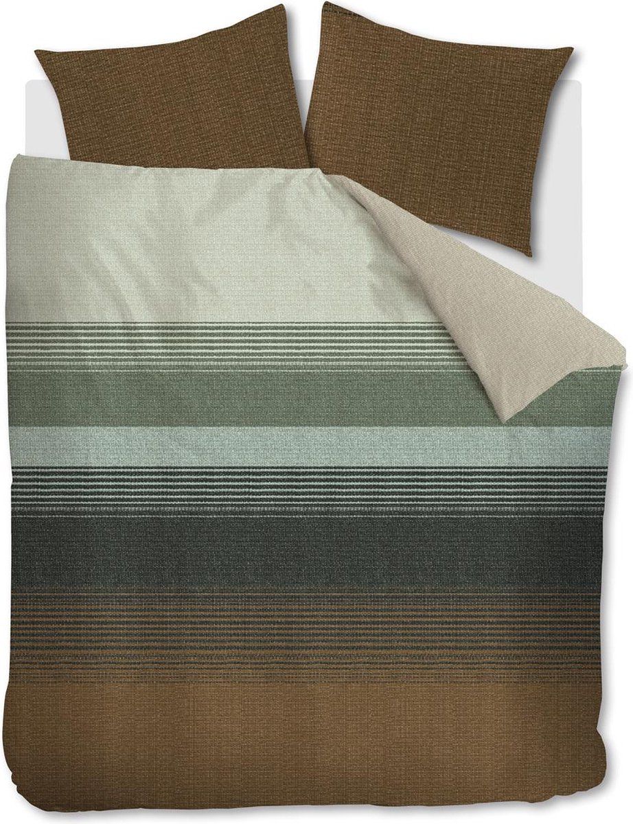 Beddinghouse katoenen dekbedovertrek lits-jumeaux (240x200/220 cm) - groen