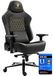 Fauteuil de jeu avec accoudoirs 4D, capacité de 200 kg, couleur noire
