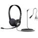 Cyber Acoustics Stereo-headset, 3,5 mm stereo & Y-adapter met microfoonaansluiting voor klaslokaal en schoolonderwijs (AC-204)