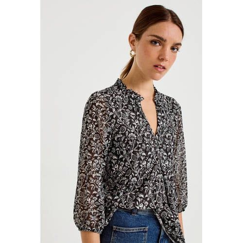 Cache Cache top met paisley - zwart