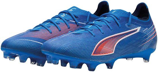 Puma Ultra 6 Pro FG/AG Voetbalschoenen Senior Blauw/Wit/Rood Maat 43