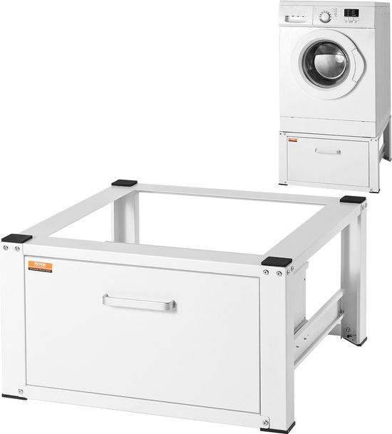 Vevor Droogrek 28" x 25" x 14" Wasmachine Droger Stand Platform Universele Pasvorm 500lb Capaciteit Heavy Duty Wasmachinebasis