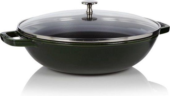 Staub Wokpan - 30 cm - Zwart - 4.4 liter - Gietijzer