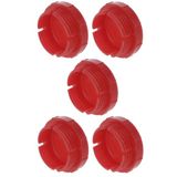 cyclingcolors 5x afdekdoppen kunststof blindboring stop blinde stop afdekking rood hydraulisch, schroefdraaddiameter 14 mm, schroefhelling 1,50 mm