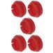 cyclingcolors 5x afdekdoppen kunststof blindboring stop blinde stop afdekking rood hydraulisch, schroefdraaddiameter 14 mm, schroefhelling 1,50 mm