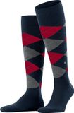 Burlington King lang gedessineerd katoen kniekousen heren blauw - maat 40-46