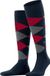 Burlington King lang gedessineerd katoen kniekousen heren blauw - maat 40-46