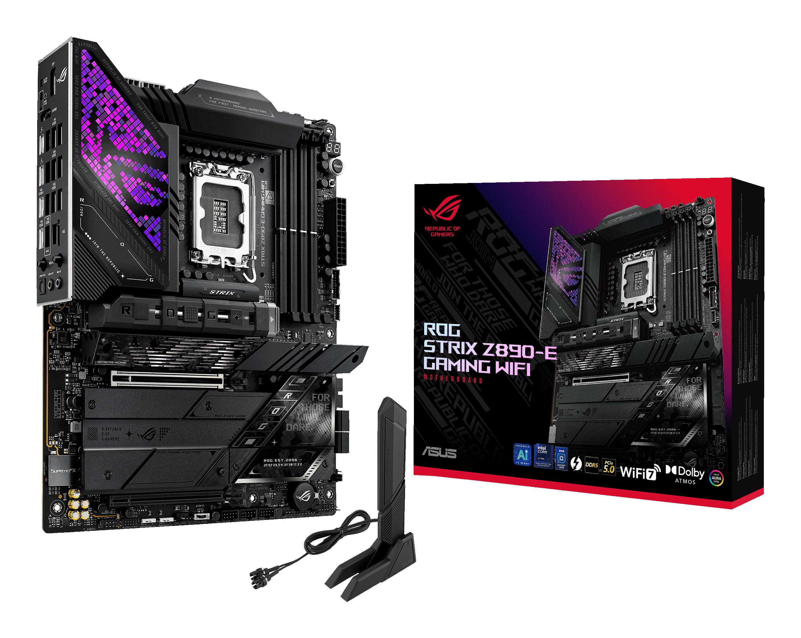 ASUS ROG STRIX Z890-E GAMING WIFI Moederbord - Intel Z890 - ATX - LGA 1851