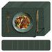 Omgoods - KitchenBoss Set de 4 sets de table lavables - Vert, 43x30cm