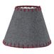 EGLO Lampenkap, kap voor tafellampen van textiel in grijs, rood